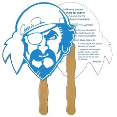 Pirate Hand Fan Full Color 2 Sides