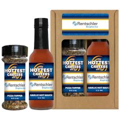 Pizza Pack Combo 5 Oz Garlic Hot Sauce & 1/2pt Topper