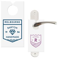 Plain Door Hanger Custom Printed 6 3/4 Inch X 3 1/2 Inch