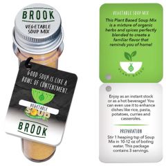 Plant Based Soup Mix Promo Tube With Story Booklet