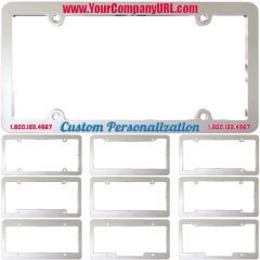 Plasti-Chrome License Frames Raised Text