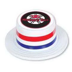 Plastic Skimmer With Red, White and Blue Band