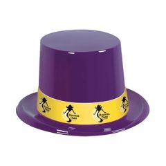 Plastic Topper Hat With Custom Printed Paper Band