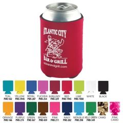 Pocket Can Coolie - 3 Side Imprint Included