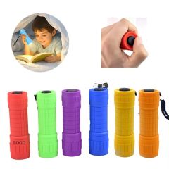 Pocket Mini LED Flashlight Anti-Slip Handle With End Lanyard