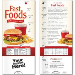 Pocket Slider - Fast Foods: Carbs, Calories, and Fat