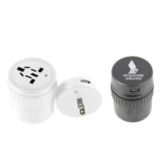 Pocketplug Compact Universal Travel Adapter With USB