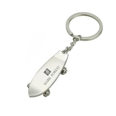 Pointed-Tip Skateboard Keychain