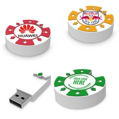 Poker Chip Shaped USB Flash Drive