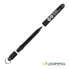 Pokka Pocket Pen W/Dock & Chrome Keyring In Tin Box