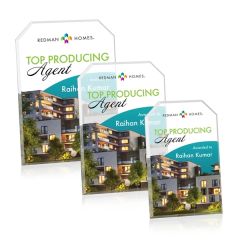 Polaris Clipped Rectangle Vividprint Award - Gold