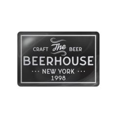 Poly Permanent Adhesive Rectangle Domed Decal