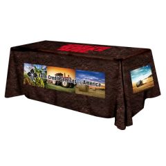 Polyester Digital Direct Print Table Cover 4 Sided, 8 Foot