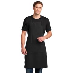 Port Authority Easy Care Extra Long Bib Apron With Stain