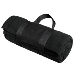 Port Authority Fleece Blanket With Carrying Strap.