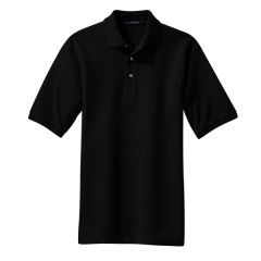 Port Authority Heavyweight Cotton Pique Polo With Pocket.