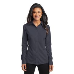 Port Authority Ladies Dimension Knit Dress Shirt.