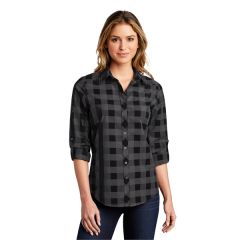 Port Authority Ladies Everyday Plaid Shirt.