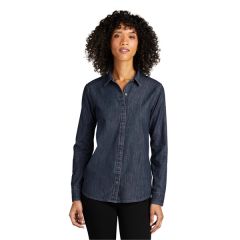 Port Authority Ladies Long Sleeve Perfect Denim Shirt