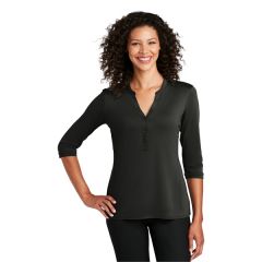 Port Authority Ladies Uv Choice Pique Henley