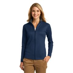 Port Authority Ladies Vertical Texture Full-Zip Jacket.