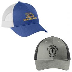 Port Authority Low-Profile Snapback Trucker Cap.