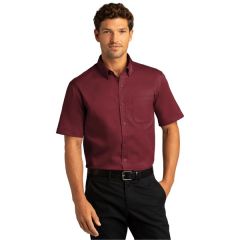 Port Authority Short Sleeve Superpro React Twill Shirt.