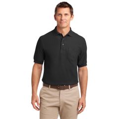Port Authority Silk Touch Polo With Pocket.