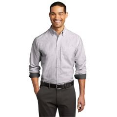 Port Authority Superpro Oxford Stripe Shirt.