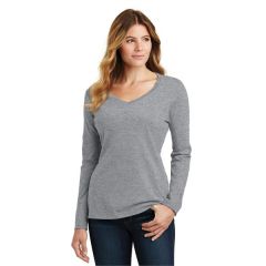 Port & Company Ladies Long Sleeve Fan Favorite V-Neck Tee.