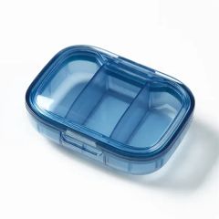 Portable 3-Compartment Pill Box