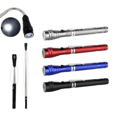 Portable 3 LED Telescopic Flexible Extensible Flashlight