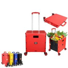 Portable Collapsible Crate Rolling Carts