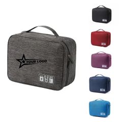 Portable Electronics Organizer Travel Cable Storage Bag