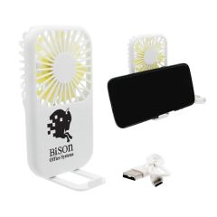 Portable Fan With Phone Holder