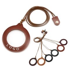 Portable Magnifying Glass Necklace With Leather Strap
