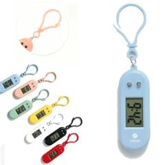 Portable Mini Digital Keychain Clock Timer With Clip