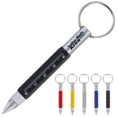 Portable Multi Tool Ruler Ballpoint Pens Keychain