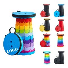 Portable Retractable Folding Stool Collapsible Telescoping