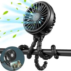 Portable Stroller Fan With Flexible Tripod