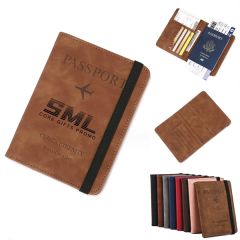 Portable Travel PU Document Organizer Passport Storage Walle
