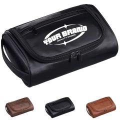 Portable Waterproof PU Leather Travel Toiletry Makeup Bag