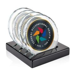 Porterfield Vividprint Coasters - Set Of 4 On Gloss Black