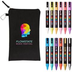 Posca 12 Piece Soft Marker Set With Bag