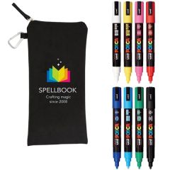 Posca 8 Piece Basic Marker Set With Bag - Medium