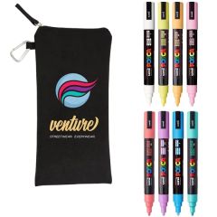 Posca 8 Piece Soft Marker Set With Bag - Medium