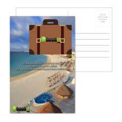 Post Card With Full Color Custom Luggage Tag