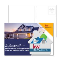 Post Card With Full Color House Luggage Tag