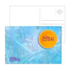 Post Card With Full Color Piggy Bank Coaster