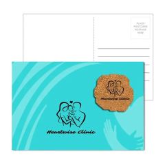 Post Card With Phone Shaped Cork Coaster